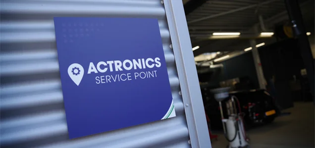 ACTRONICS Service Point aanmeldformulier
