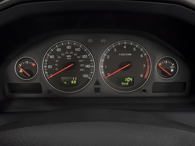 Volvo-dashboard met kilometertellers